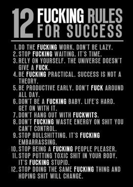 12 Rules For Success