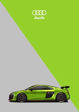 audi r8 green