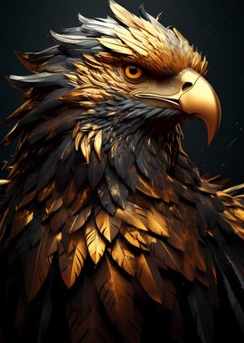 Golden Eagle Head Wild