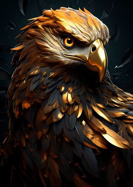 Golden Eagle Head Wild