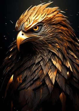 Golden Eagle Head Wild