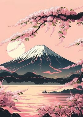 mountain sakura japan