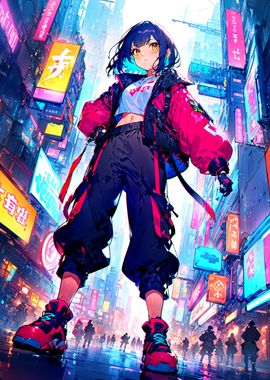 Cyberpunk girl