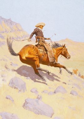 Cowboy On The Horse