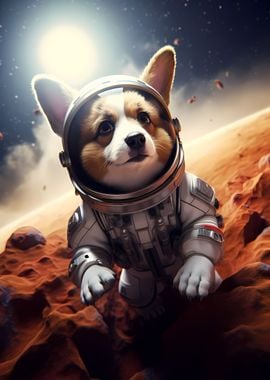 Astronaut Corgi Dog Puppy