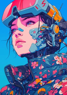 Cyberpunk Pop Anime Girl