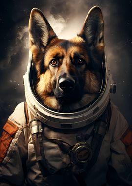 Astronaut German Shepherd