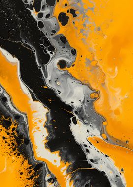 Gold Black Painting