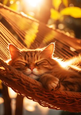 Cute Cat Sleeping