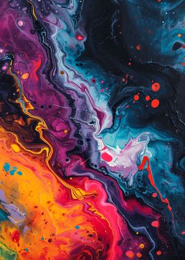 Colorful Liquid Abstract