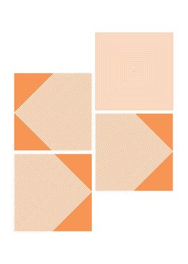 Bauhaus orange squares