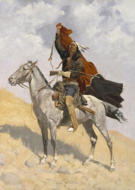 Indian Warrior On Horse