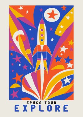 Space Travel Poster