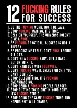 12 Rules For Success