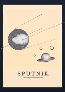 Sputnik Retro Futurism