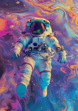 Astronaut In Galaxy