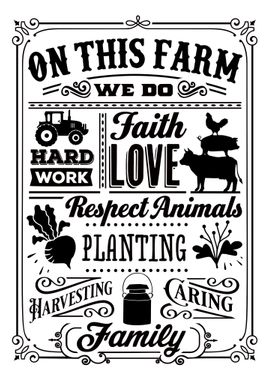 On this Farm Kitchen Sign