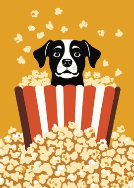 Popcorn Dog Cinema Art