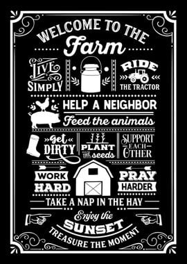 Welcome to the Farm Sign