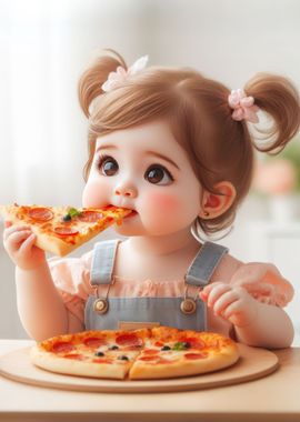 Cute Baby Pizza