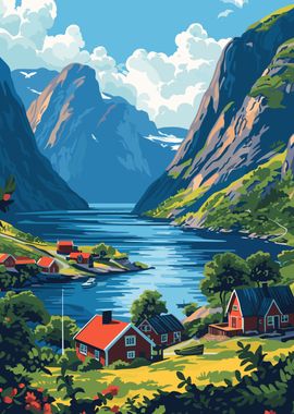 Norway Fjord Landscape