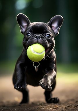 French Bulldog Tennis Ball