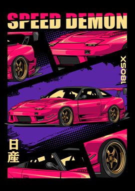 Retro 180SX JDM Car