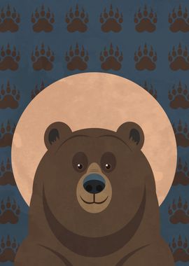 Vector Brown Bear