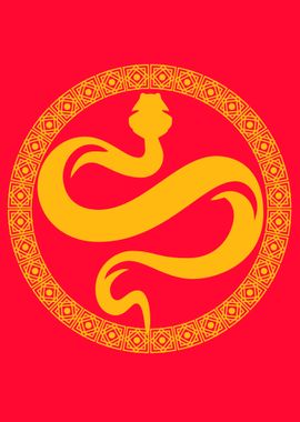 Chinese lucky snake year