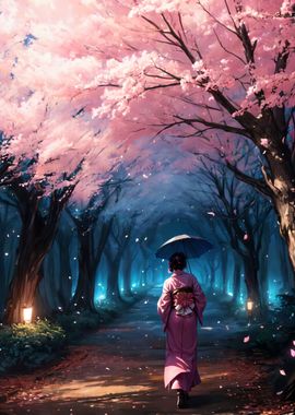 Cherry Blossom Japan Art