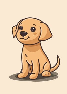 Cute Dog Illustration