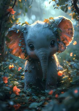 Cute Elephant Cartoon