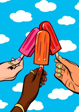 Summer and popsicles