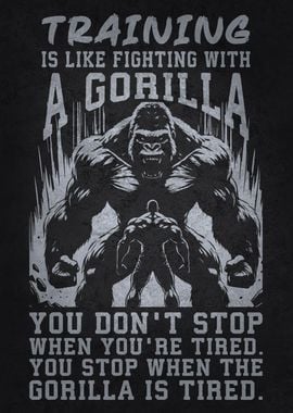 Training vs Fight Gorilla