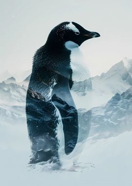 Penguin Double Exposure