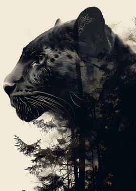 Panther Double Exposure