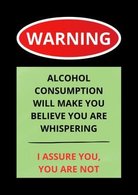 warning alcohol