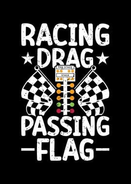 Racing Drag Passing Flag