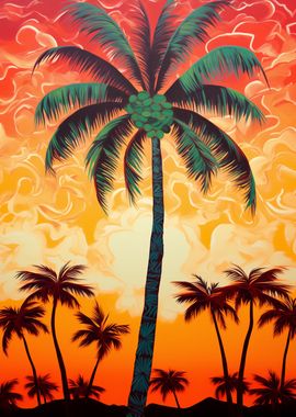 Coconut Sunset Oasis