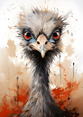 Ostrich Painting