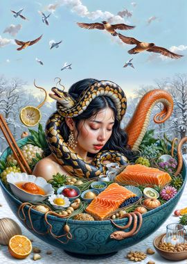 Surrealism Ramen Girl