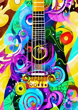 Abstract guitar