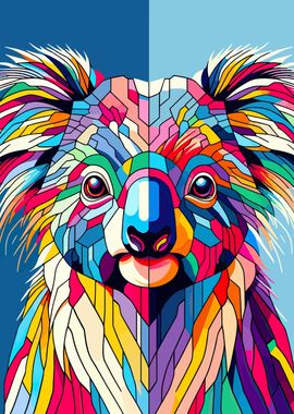 Koala wpap pop art