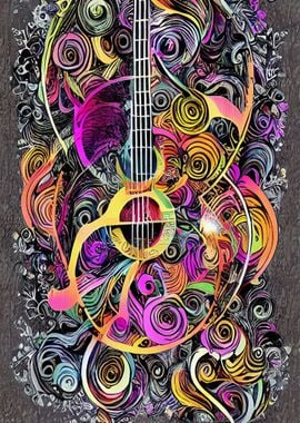 Abstract guitar