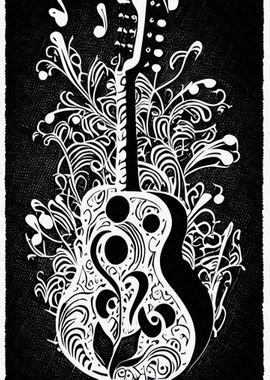 Abstract guitar