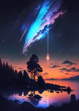 Galaxy Sunset Anime