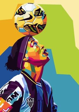 Ronaldinho Wpap Pop Art