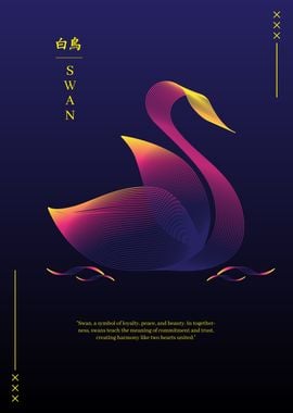 Swan Line Art