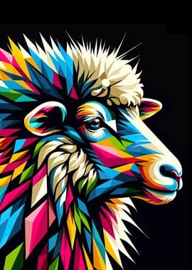 sheep wpap pop art