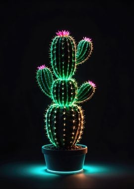 Neon Small Cactus 